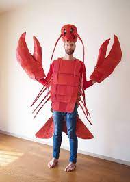 The Cardboard Collective Cardboard Lobster Costume Lobster Costume Fish Costume Sea Costume