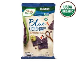 The secret of the recipe is making sure all of the moisture is removed from the chips. Organic Blue Corn Tortilla Chips Simply Nature Aldi Us