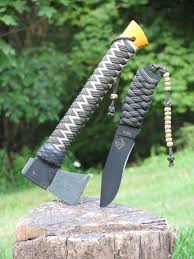 How to braid paracord on a knife handle. Finished Paracord Handle Wrap On Hiking Staff Paracord Knife Paracord Hiking Staff