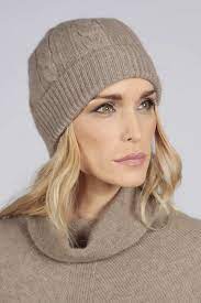 Knitted baby hats are an essential accessory, and most of them are quick and easy to make for knitters of any experience level. Camel Brown Beige Pure Cashmere Beanie Hat Cable And Rib Knit Italy In Cashmere Us