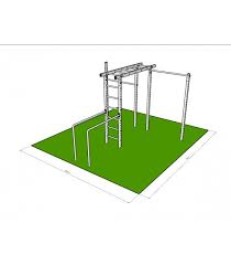 Hangelleiter Mit Dip Barren Und Zwei Turnrecks In 2020 Turnstange Trx Turnringe