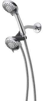 Rain shower heads can be mounted on the wall or the ceiling. Peerless 2 In 1 Hand Shower Shower Head Combo In Chrome 76311d Walmart Com Walmart Com