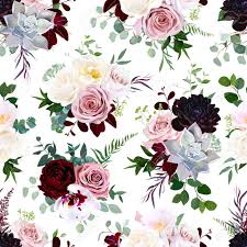 Check spelling or type a new query. Dark Flowers Vector Floral Pattern Dusty Pink Rose Exotic Orchid Burgundy Dahlia Camellia Echeveria Succulent And Greenery Vector Design Fashion Trendy Background Retro Boho Chic Print Editable Royalty Free Cliparts Vectors And