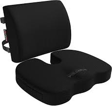 Add chic seating to your space with modern chairs. Fortem Seat Cushion Lumbar Support For Office Chair Car Wheelchair Memory Foam Pillow Washable Covers Black Amazon Co Uk Kitchen Home