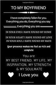 This makes me feel sad but if i complain it starts an argument. Amazon Com To My Boyfriend I Have Completely Fallen For You Journal Cute Valentine S Day Gift For Boyfriend From Girlfriend Couple Romance Christmas Birthday Gift For Him 9798604260456 Journals Valentines Day Gifts Books