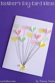 Easy Handmade Greeting Card For Mother S Birthday Handmade Mother S Day Cards Nanny Anita My Baba Mother S Day Gift Card Happy Mother S Day Card Mothers Day Crafts