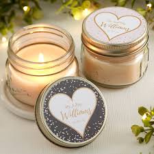 Sparkling Love Personalized Wedding Mason Jar Candle Favors Personalized Mason Jars Wedding Mason Jar Candle Favors Mason Jar Candles