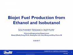 Biojet Fuel Production From Ethanol And Isobutanol Aiche