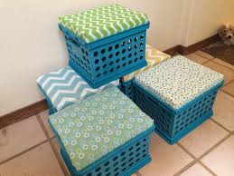 I Love My New Milk Crate Seats They Were Super Easy To Make And Look Great See What I Did With Step By Step Direct Crate Seats Diy Classroom Milk Crate Seats