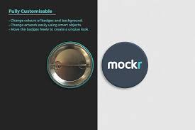 Pin Button Badge Mockup Pin Button Badges Button Badge Mockup