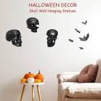 MBVBN Skull Wall Decor, Skull Decor Wall Art Sculpture,Gothic Decor Skull  Wall Hanging Statue,Creepy Skulls Halloween Wall Decorations, Halloween ...