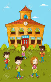 Para compartir una imagen de regreso a clases, sólo da clic en alguno de los botones debajo de la imagen escogida y sigue las instrucciones. Ninos De Dibujos Animados De Educacion Caminar De Regreso A La Ilustracion De La Escuela Ilustraciones Vectoriales Clip Art Vectorizado Libre De Derechos Image 21508115