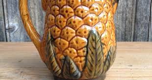 Ancien Pichet En Barbotine En Forme D Ananas Pichet En Etsy My Etsy Shop Tableware Glassware