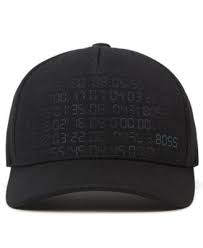 Boss Men S Reflective Logo Cap Black Cap Sporty Cap Scarf Man