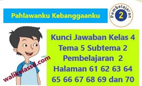 Kunci jawaban tema 7 kelas 4 halaman 4. Kunci Jawaban Kelas 4 Tema 5 Subtema 2 Pembelajaran 2 Halaman 61 62 63 64 65 66 67 68 69 Dan 70 Wali Kelas Sd