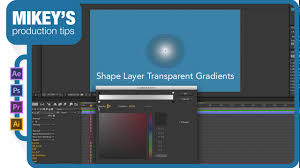 It stays the same solid purple colour on the entire layer! After Effect Quick Tip Shape Layer Transparency Gradients Youtube