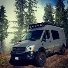 Exterior I Like The Color Roof Rack Front Lights And Higher Clearance Mercedes Sprinter Camper Mercedes Sprinter Sprinter Camper