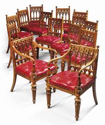 C1830 A Set Of Fourteen Scottish George Iv Oak Dining Chairs After A Design By George Smith Circa 1830 Pr Oak Dining Chairs Dining Chairs Medieval Furniture