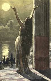 Moon Goddess Drawing Down The Moon Witch Art Moon Art