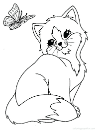 Printable coloring and activity pages are one way to keep the kids happy (or at least occupie. Kitten Coloring Pages To Print Free Printable Cute Realistic Cat Coloring Page Animal Coloring Pages Cat Coloring Book