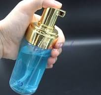 Gold Foam Pump Bottles Luxury Lash Cleanser Bottle Wholesale