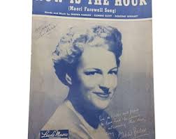 Now is the Hour Vintage Piano Sheet Music, Maori Farewell Song