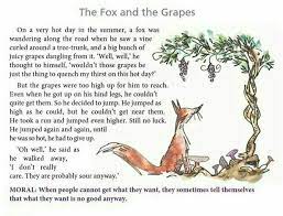 The grapes were ripe and nice. The Fox And The Grapes Aesops Fables Fables Fox
