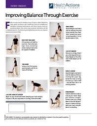 improving balance through exercise pdf