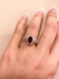 Another Ruby And Diamonds Ring Set In Platinum Ruby Engagement Ring Beautiful Rings Rose Gold Engagement Ring