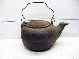 Cast Iron Kettle Tea Pot No Leaks Old Cast Iron Etsy Cast Iron Kettle Tea Pots Kettle