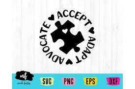 Download Accept Adapt Advocate Autism Svg Cut File By Nicole Forbes Designs Thehungryjpeg Com
