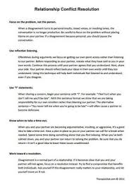 Relationship Conflict Resolution Worksheet Therapist Aid Relationship Conflict Resolution Relationship Conflict Conflict Resolution