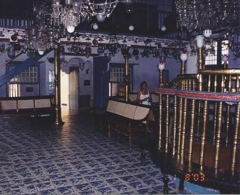 The synagogue at the end of a quiet lane in the old Jewish quarter of Cochin, Kerala. Photograph circa 1930s. Latest photo in the comments section .