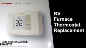 Injunction of two wires is usually indicated by black. Rv Furnace Honeywell Thermostat Install Youtube