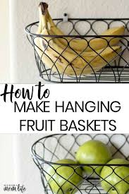 Of course, no gift basket is complete without a card or handwritten message. Diy Hanging Fruit Baskets Hanging Fruit Baskets Fruit Baskets Diy Hanging Baskets Kitchen