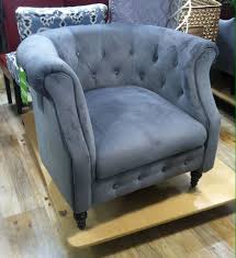 Blue Soft Fabric Chair Found At Home Goods Home Chair Fabric Home Decor