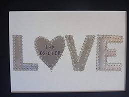 Find 10th anniversary gifts for him of tin or aluminum and more. Mixed Media Love 10 Year Anniversary Gift Customized Heart Ten Year Anniversary Wedding Date Recycled Aluminum Personalized Couples Initials Home Kitchen