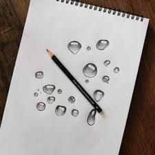 40 Realistic Water Drops Drawings And Tutorials Water Drop Drawing Bubble Drawing Realistic Drawings