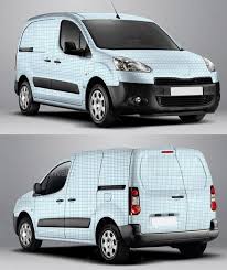 2014 Peugeot Partner Electric Van Wrap Mockup Graphicriver Mockup Psd Productmockup Vehiclemockup Bestdesignresources Van Wrap Electric Van Peugeot