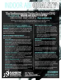 You'll remove dust and debris, so your home's air stays cleaner. How Clean Is The Air You Breathe Rainbow International Blog