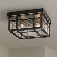This outdoor flush mount, where traditional, mission and modern elements meet. Outdoor Flush Mount Lighting Fixtures For Patio Or Porch Lamps Plus