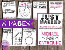 Custom Printable Kids Wedding Coloring Book Sheets Etsy Wedding With Kids Wedding Games For Guests Diy Guest Book