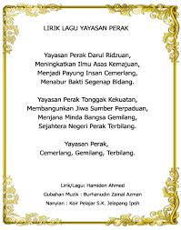 Newer post older post newsletter. Lagu Yayasan Perak Yayasan Perak