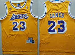 Shop new los angeles lakers apparel and official lakers nba champs gear at fanatics international. Adidas Nba Los Angeles Lakers 23 Lebron James Yellow Swingman Stitched Nba Throwback Jersey