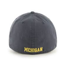 47 Brand University Of Michigan Navy Franchise Fitted Hat