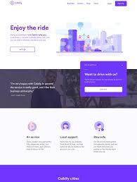 Request a vehicle to pick you up from wherever you are or order any kind of package to be delivered. Cabify Landing Page Design Inspiration Lapa Ninja