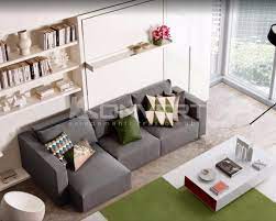 Al tuo servizio 24 ore su 24, un divano letto è un'ottima soluzione per risparmiare spazio e denaro. Letto A Scomparsa Matrimoniale Con Divano Contenitore E Penisola Chaise Lounge Swing Clei