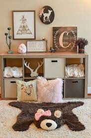 Bear Rug Nursery Regular Brown Grizzly Faux Bear Rug Woodland Nursery Baby Room Decor Nursery Baby Room Baby Girl Room Nursery Decor Girl