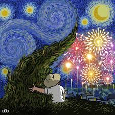 Colorful Comic Illustrations Celebrate The Vibrant Life Of Vincent Van Gogh Starry Night Van Gogh Starry Night Art Van Gogh Art