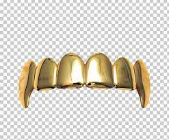 Gold Grill Jewellery Tooth Fang Png Angle Brass Canine Tooth Creative Dental Braces Canine Tooth Gold Teeth